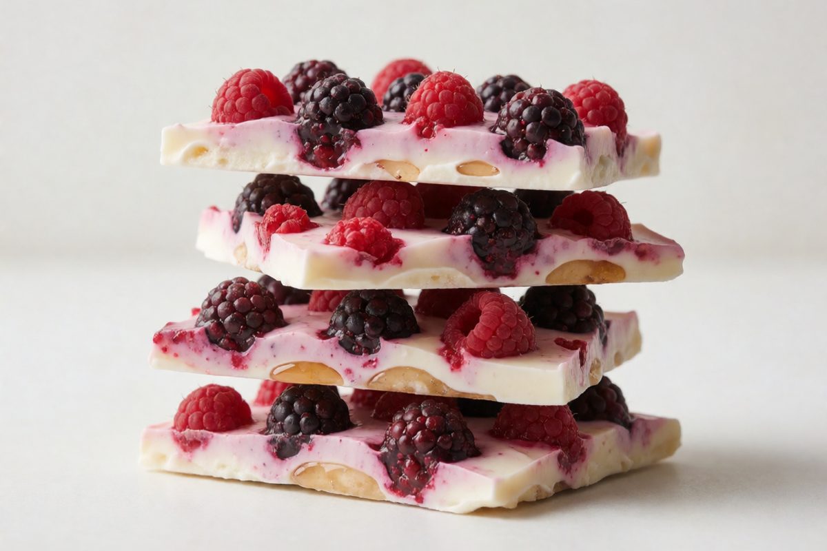 Frozen Yogurt Berry Bark