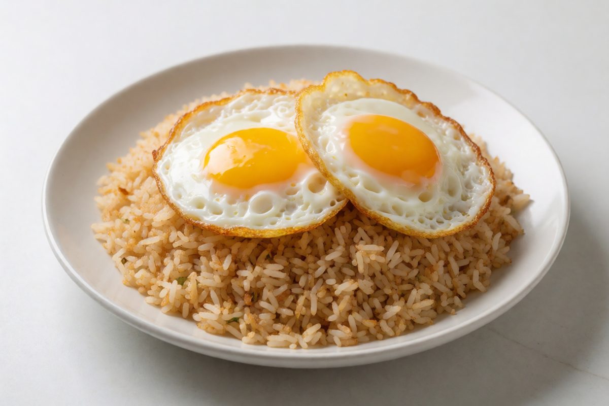 Garlic Fried Rice with Eggs