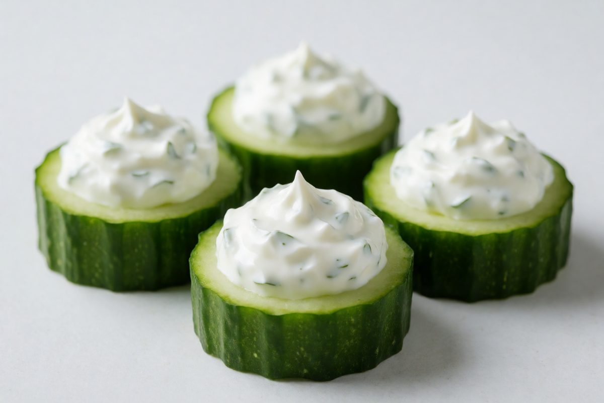 Greek Yogurt Cucumber Cups
