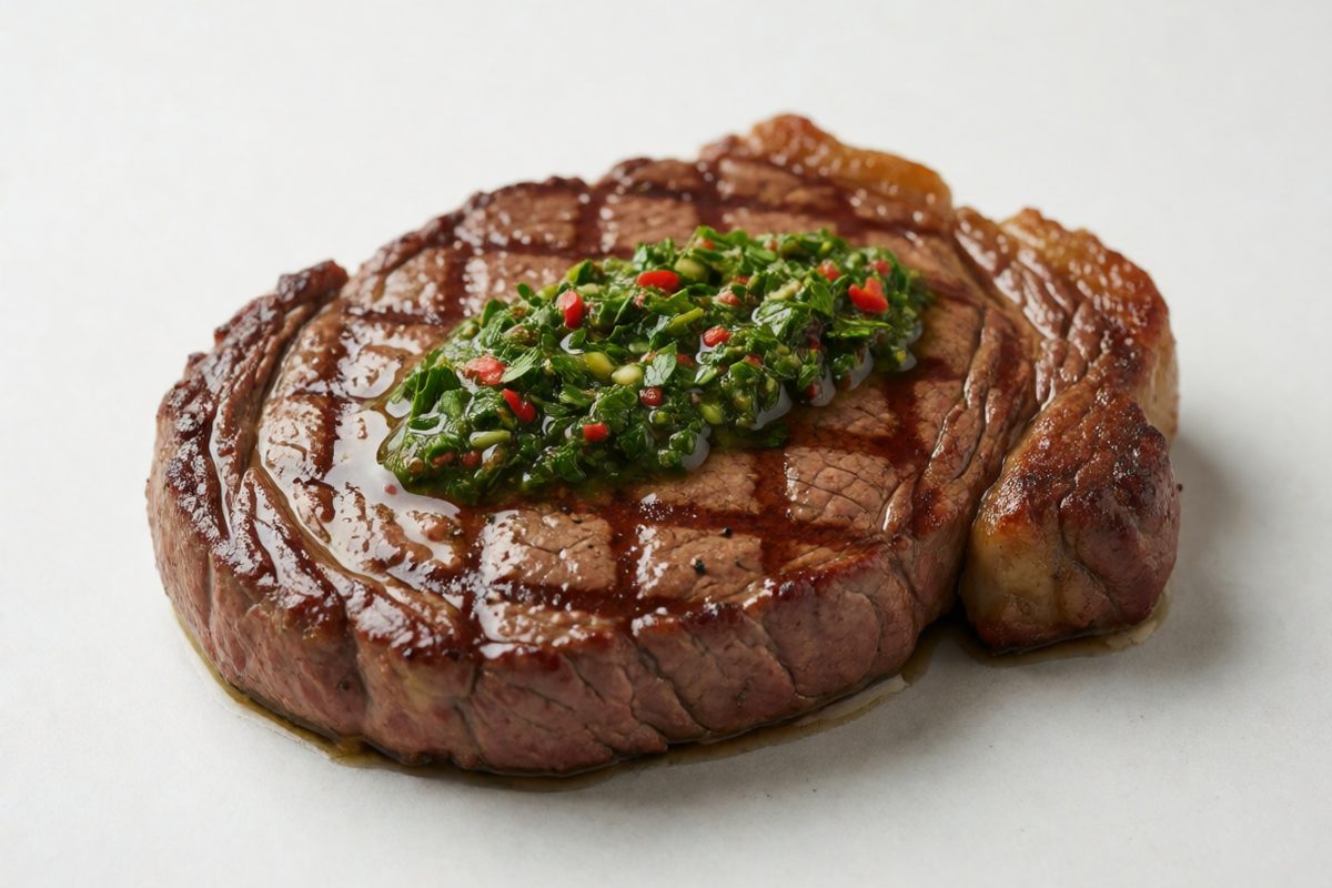 Grilled Steak with Chimichurri