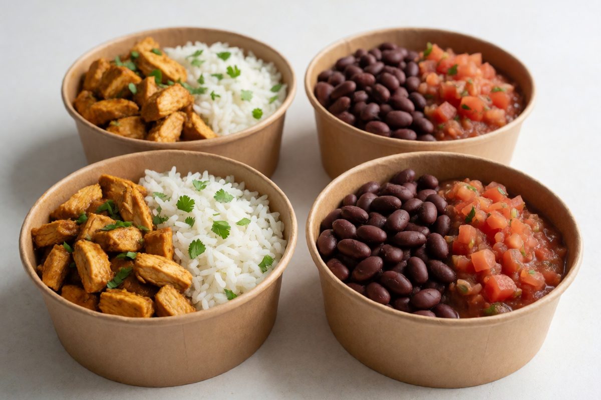 Meal-Prep Chicken Burrito Bowls