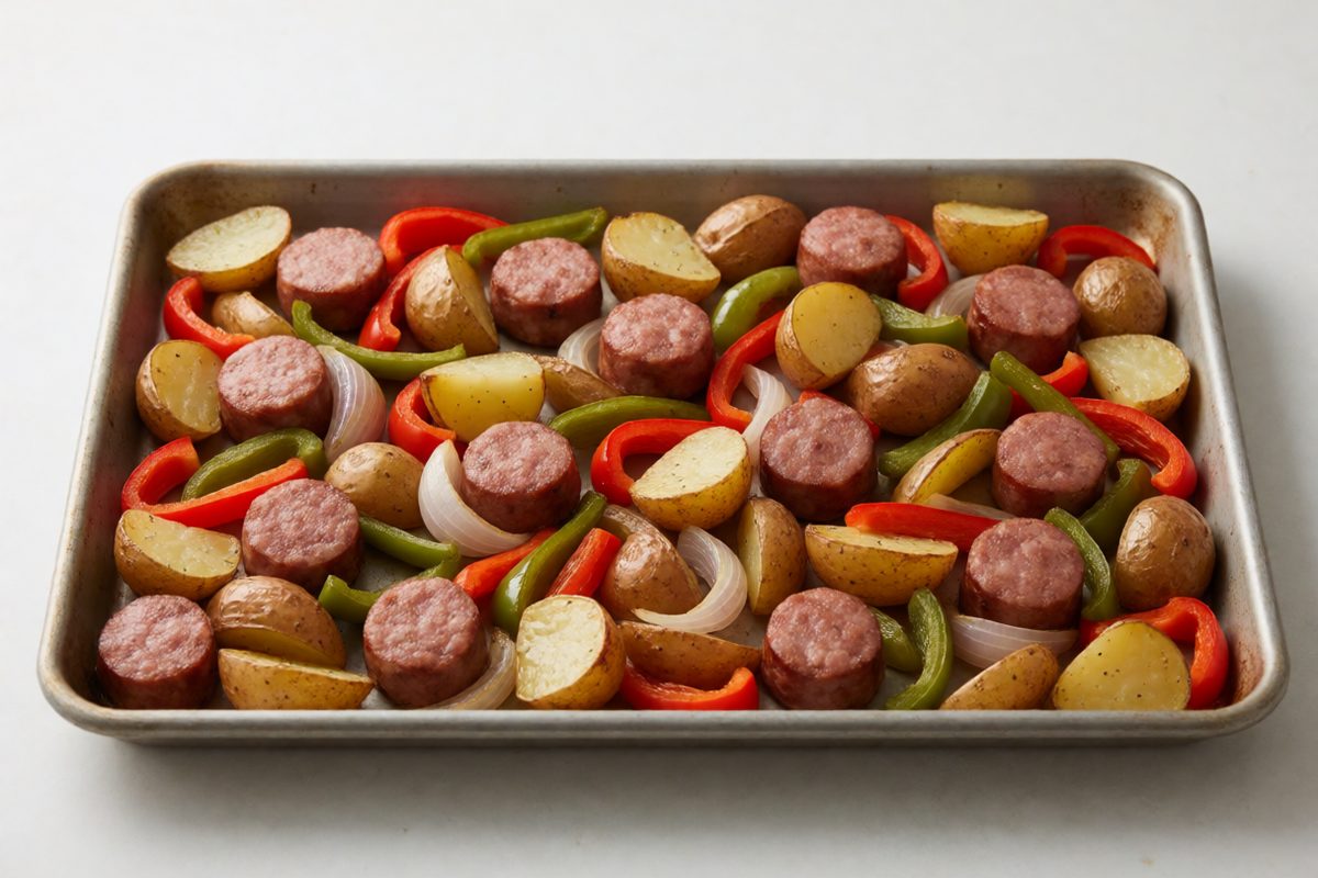 Sheet Pan Sausage & Vegetables